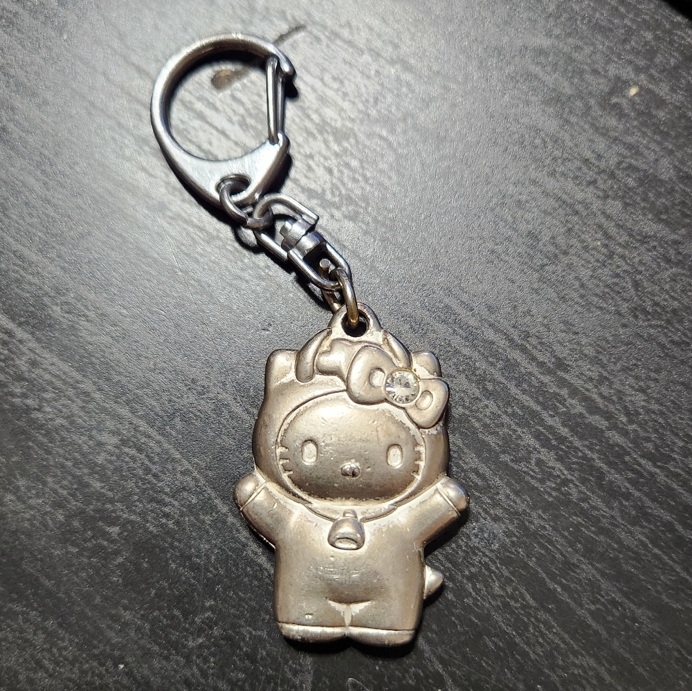Imported Vintage Retro Rare Helly Kitty keychain pendant '76 '99 Sanrio